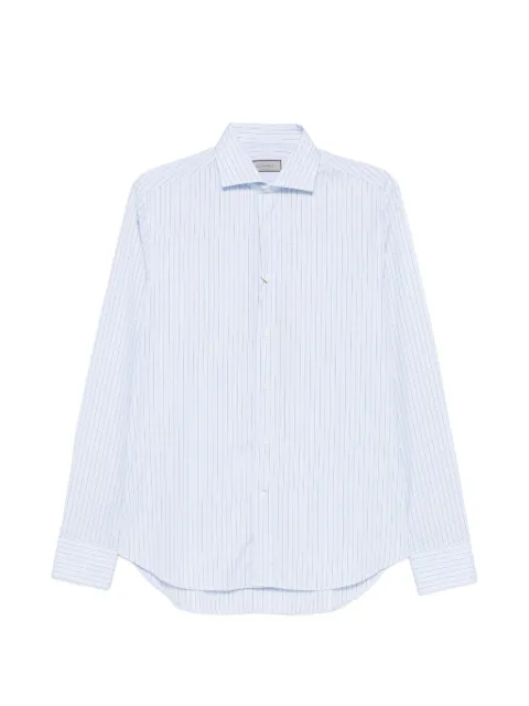 Canali vertical-stripe shirt Blue CCLX0C3GD03829