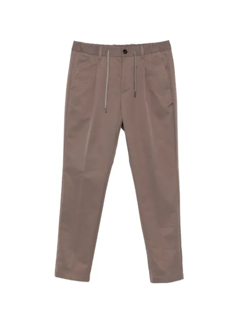 Herno pleated drawstring trousers Grey PT000236U12905