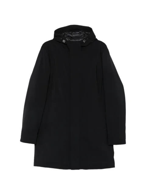 Herno hooded zip-fastening coat Black PI001363U12650