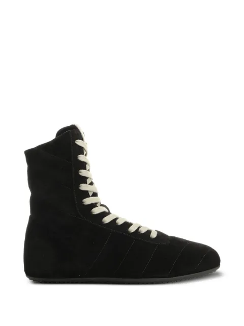 Rick Owens chevron-quilted high-top sneakers Black RU02F4879