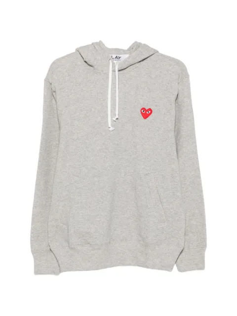 Comme Des Garçons Play drawstring hoodie Grey AXT170051