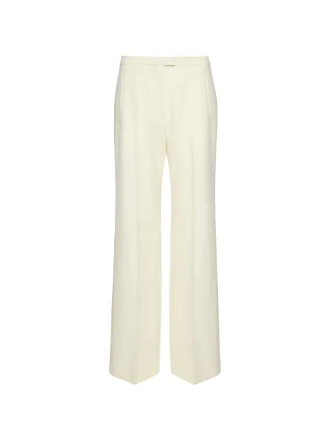 Magda Butrym straight-leg creased-finish trousers Neutrals 114925