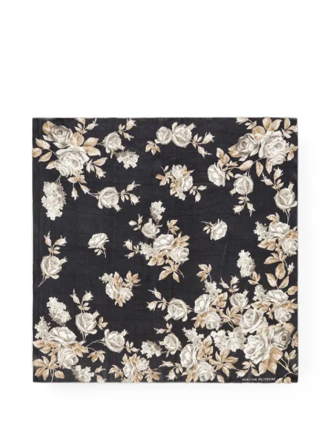 Magda Butrym floral-print scarf Black 355725