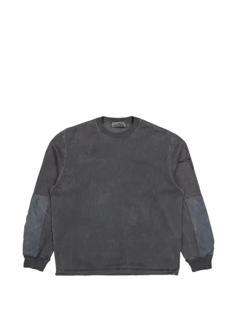 Stone Island Compass-logo panelled sweatshirt Grey L2S156100033S00V2