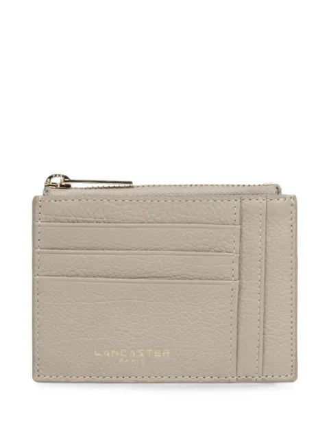 Lancaster pebbled leather wallet Grey 12922