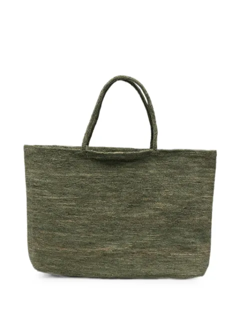 SOPHIE DIGARD woven-effect tote bag Green S247MONOCRUFR
