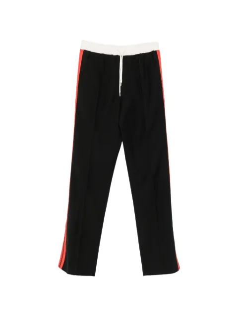 Wales Bonner side-stripe drawstring trousers Black UA26TR03WO01999