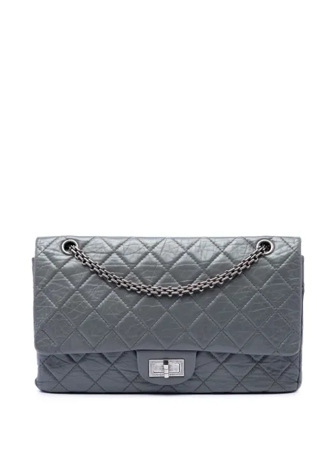 CHANEL Pre-Owned 2008-2009 Quilted Aged Calfskin Reissue 2.55 Double Flap 227 shoulder bag Grey KY3JBSO3VNV54MSS