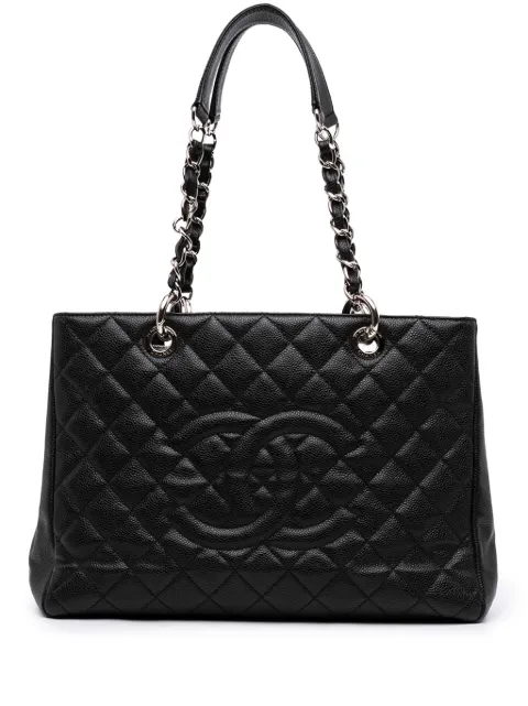 CHANEL Pre-Owned 2012-2013 Caviar Grand Shopping tote bag Black 8DPSHJ0CY8EZOXN8