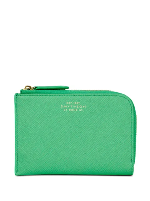 Smythson leather wallet Green 1206009