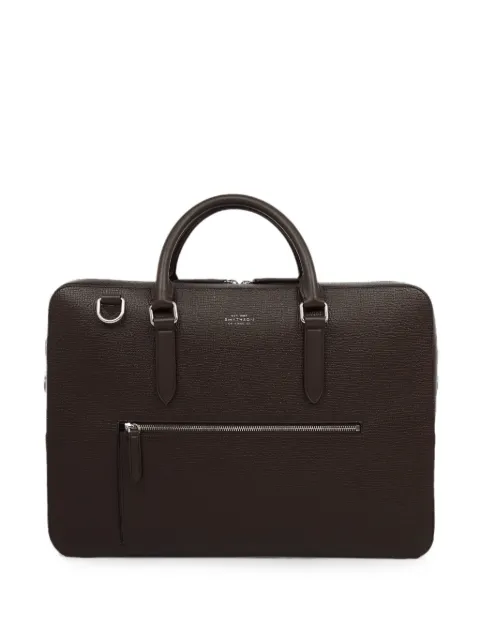 Smythson Ludlow zip-front briefcase Brown 1205354