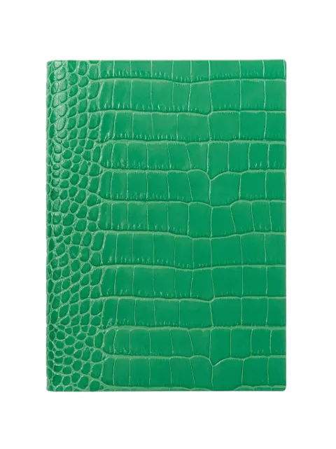 Smythson Soho Mara leather notebook Green 1205900