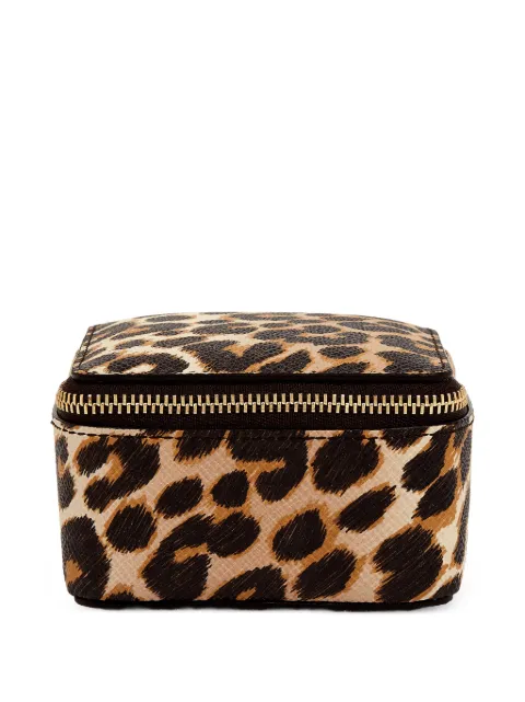 Smythson Panama leopard-print trinket case Neutrals 1204896
