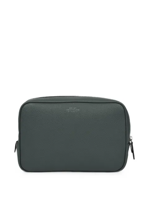 Smythson Organiser Tech leather pouch Green 1206033