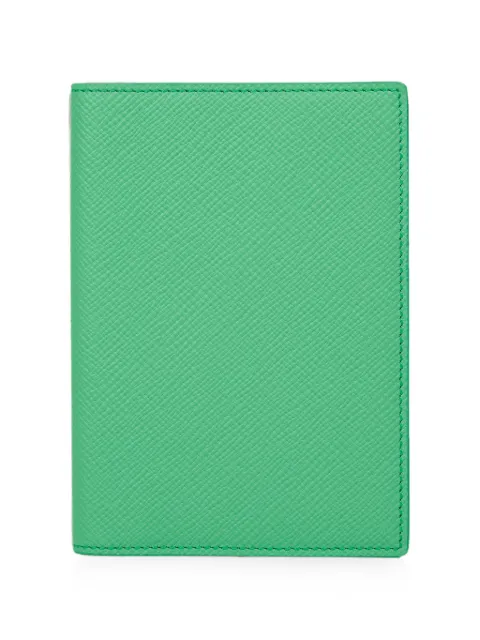 Smythson bifold passport cover Green 1206018
