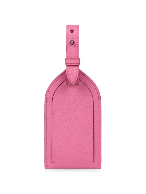 Smythson Panama adjustable luggage tag Pink 1205996