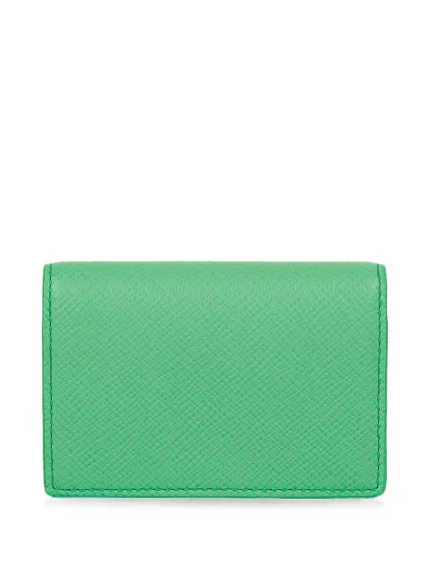Smythson snap-closure bi-fold card holder Green 1206050