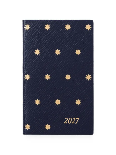 Smythson Panama star-print diary Blue 1205836
