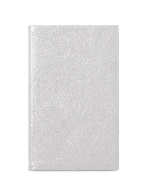 Smythson Panama leather notebook Silver 1206082