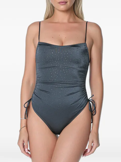 MC2 Saint Barth Eliya strass-embellished swimsuit Grey ELIY001
