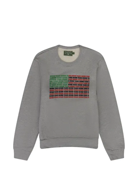 Denim Tears logo-print crew-neck sweater Grey DT789