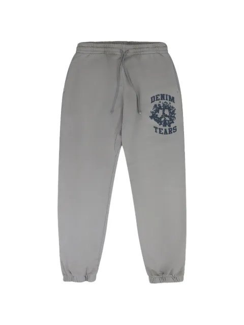 Denim Tears University logo-print track pants Grey DT793
