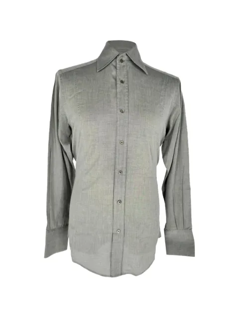 Gucci Pre-Owned Button-down long-sleeve shirt Grey RFCPUGBCL765969M