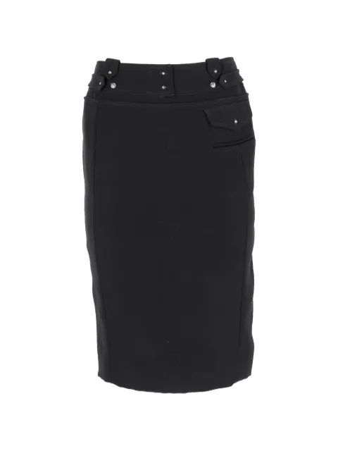 Altuzarra waistband-detail midi skirt Black TONPUDECL463922W