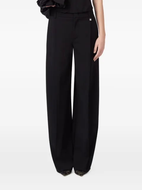 Giuseppe Di Morabito pressed-crease wide-leg tailored trousers Black 07PFPA16816705B