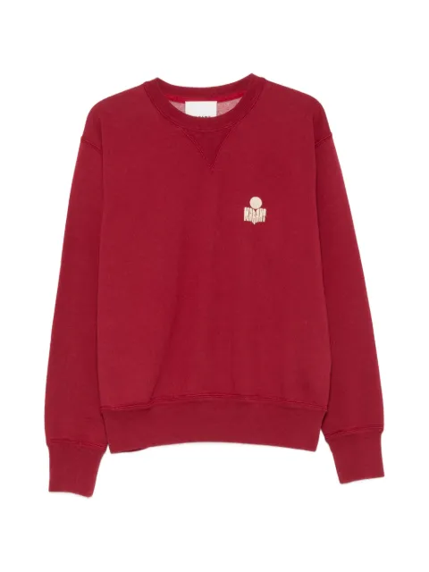MARANT logo-print crew-neck sweatshirt Red 26PSW0030HAD1M05H