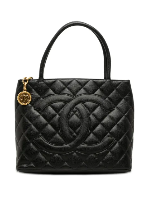 CHANEL Pre-Owned 1997-1999 Caviar Medallion tote bag Black X462I6NJKKHF41P0