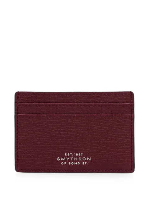 Smythson Ludlow leather card holder Red 1204871