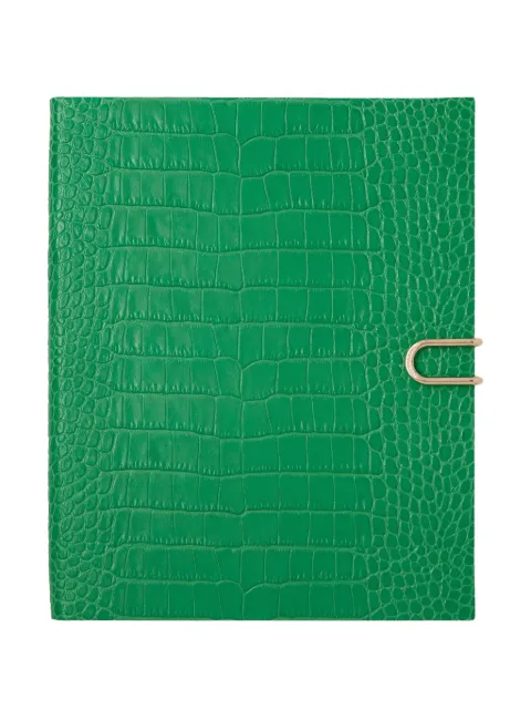 Smythson Portobello Mara leather notebook Green 1205876
