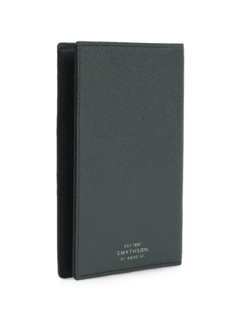 Smythson Panama cross-grain passport cover Green 1206016