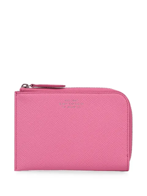 Smythson small zip-up wallet Pink 1206010