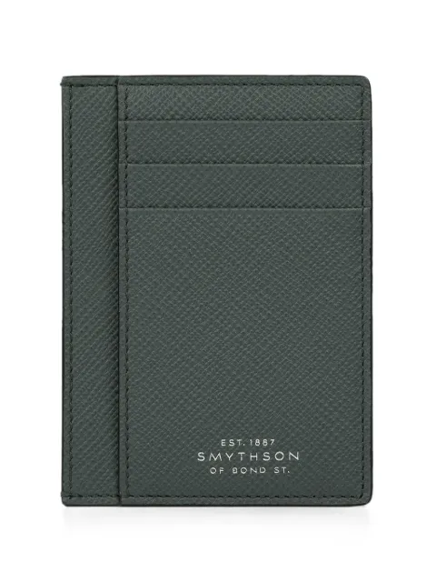 Smythson large Panama card holder Green 1206006