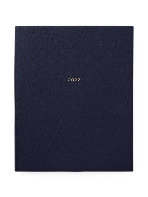 Smythson 2027 Portobello weekly diary Blue 1205736