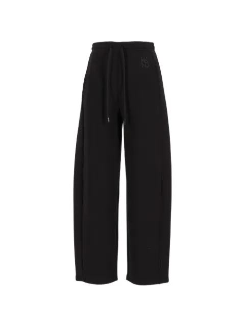 Weekend Max Mara logo-embroidered drawstring track pants Black 2625786031600
