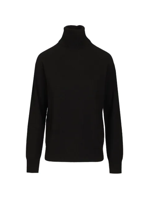 Emporio Armani embroidered cashmere sweater Black EW002560