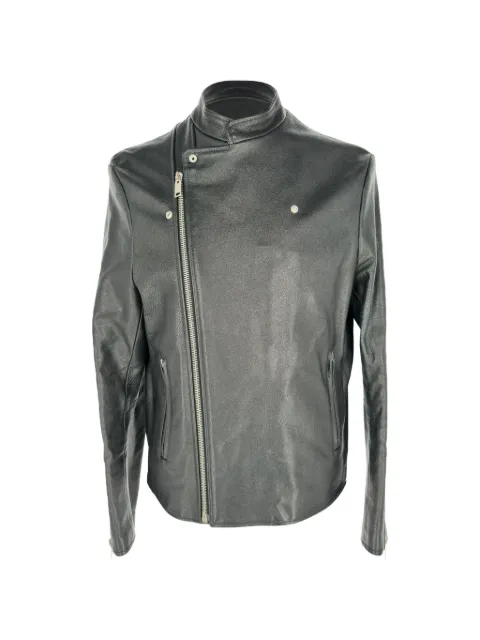 Balenciaga Pre-Owned zip-up biker jacket Black RFCPUGBCL765975M