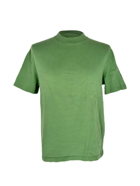 Lanvin Pre-Owned logo-print T-shirt Green RFCPUGBCL765977M