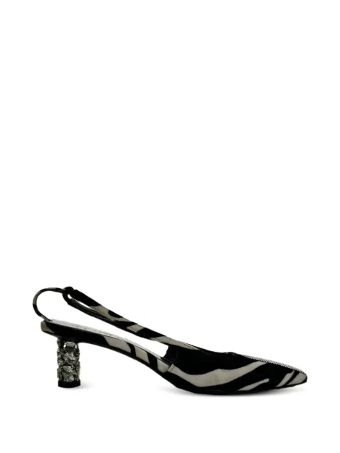 Tom Ford Vintage zebra-print slingback pumps Black RFCPUGBSH765454W