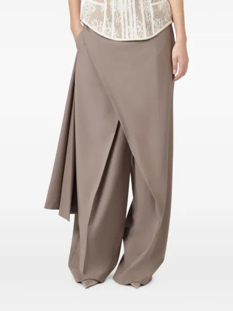 Giuseppe Di Morabito wrap-panel trousers Brown 07PFPA17216705