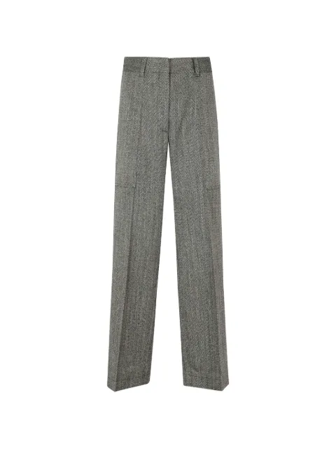 Forte Forte concealed-fastening straight-leg trousers Black 15018