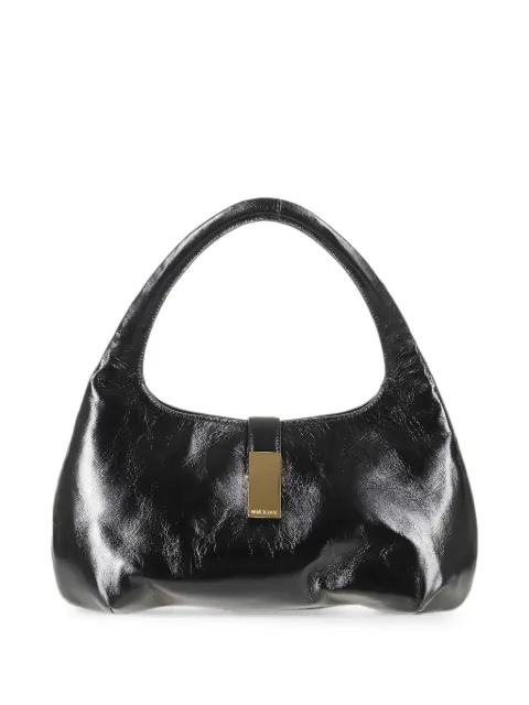 MOULIEBRE logo-plaque leather shoulder bag Black MLMBAG003099