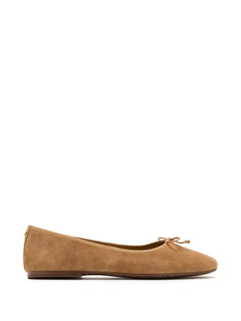 Sam Edelman Allie bow-detail suede ballet flats Brown J6428LG