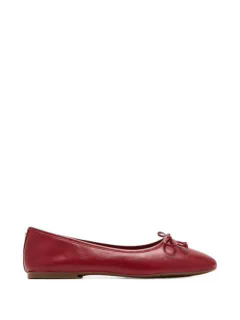 Sam Edelman Alie bow-detail leather ballet flats Red J6428LF