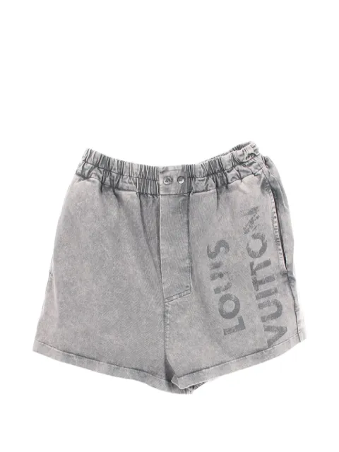 Louis Vuitton Pre-Owned 2010s logo-print shorts Grey 1088203