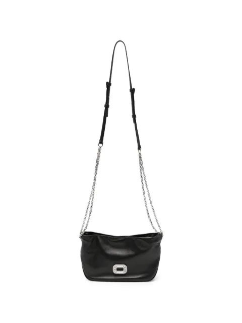 Roger Vivier mini Pilgrim crystal-embellished shoulder bags Black RBWABDC0000YDRB999