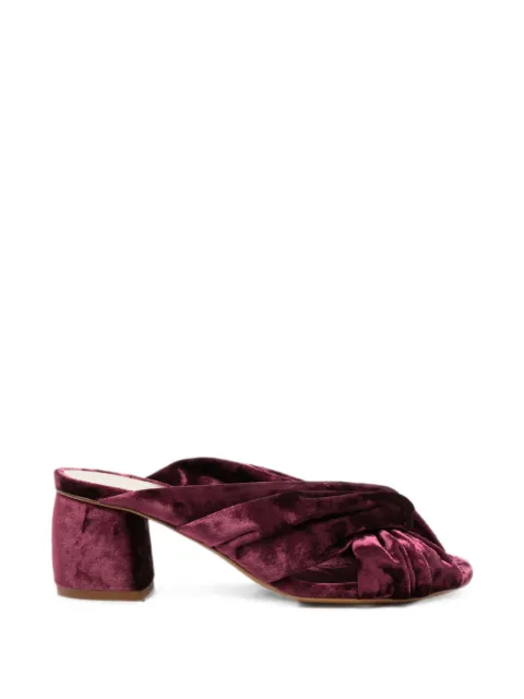 Forte Forte velvet heeled sandals Red 15223MYSHOES